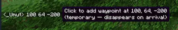 Chat waypoint