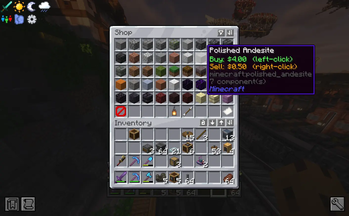 GUI Shop - Blocks Window