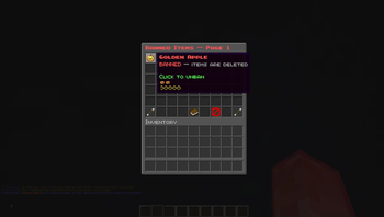Unbanning an item