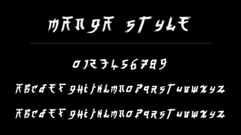 Manga Style Font