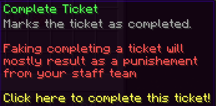 Ticket Completion Verification