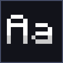 Gray Shaded Font