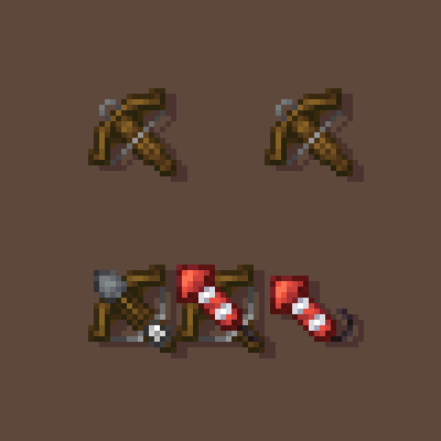 crossbow and firework
