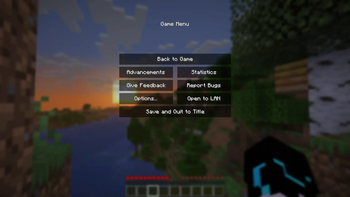 Escape menu