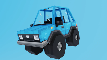 Blue car