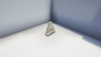 M.E.G.A. BLOCK (replica of megalodon's tooth) placed on a block