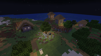 A village after the stair fix
