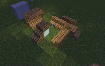 Shadows cast by stairs