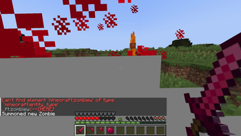 The ability of the ruby sword(ignore the error,its working fine)