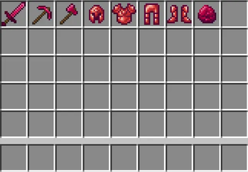 Ruby items in the inventory