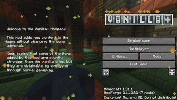 Custom title screen