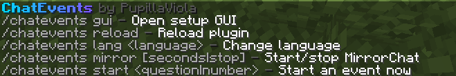 Commands