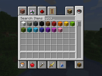 Sorted wool blocks