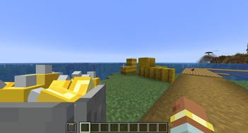 Golden KMChicken bucket Offhand