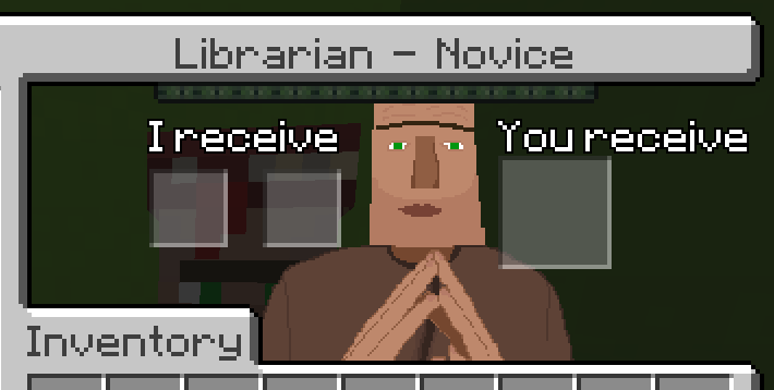 Trade menu in game