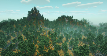 Over the Spruce Trees
