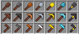 Shovels, Pickaxes and Hoes