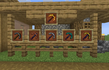 Besides the armors, the pickaxes get redesigned!
