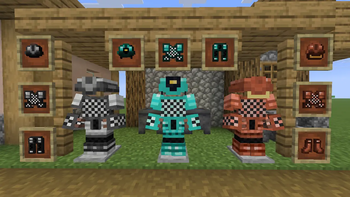 Iron, Copper and Diamond armor