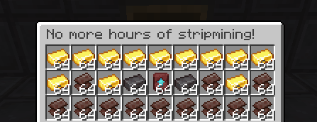 Hours of dangerous stripmining avoided!