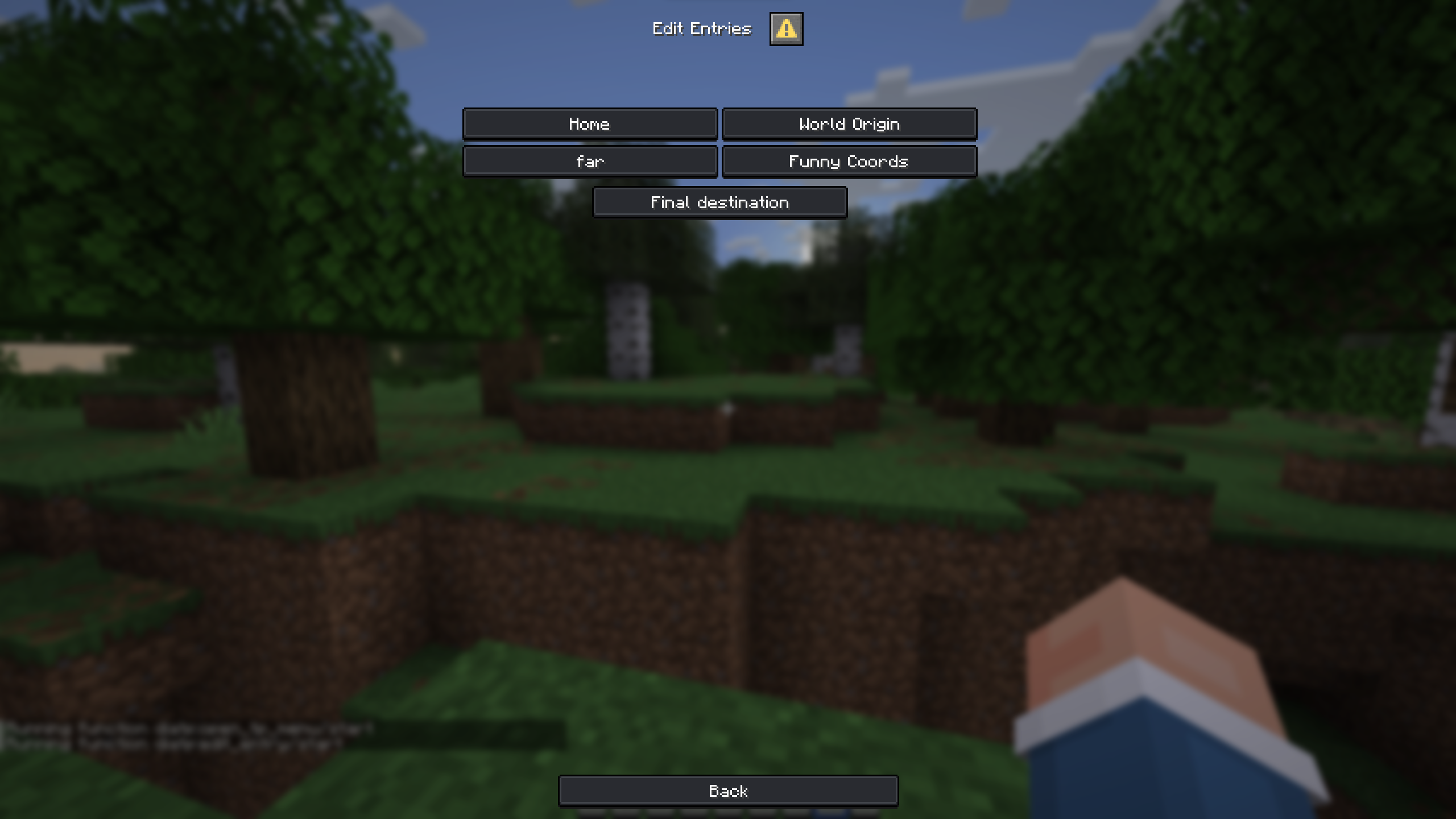 Edit Entries