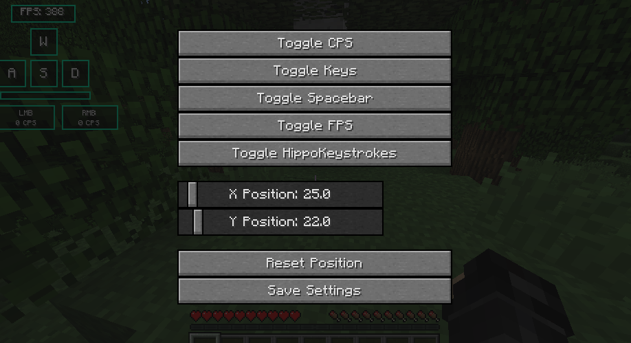 1.8.9 cps fps and keystrokes mod