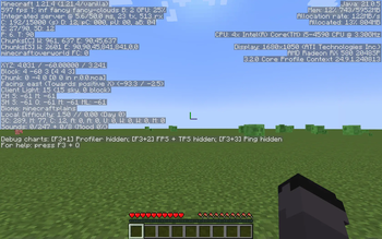 FPS in vanilla, superflat world