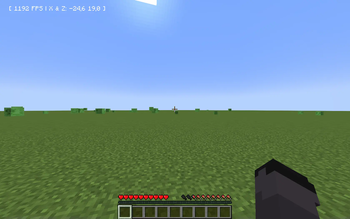 FPS WITH pack, superflat world