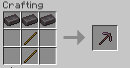 Netherite Pickaxe Recipe