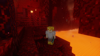 Alex in the Nether