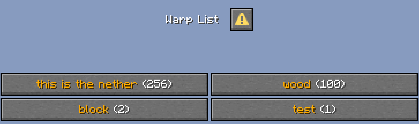 Warp List - Player