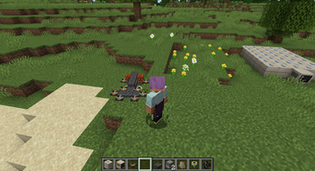 Drone hovering near the player