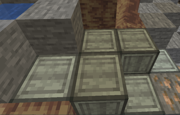 安山合金块自然生成（Andesite Alloy Block generates naturally.）