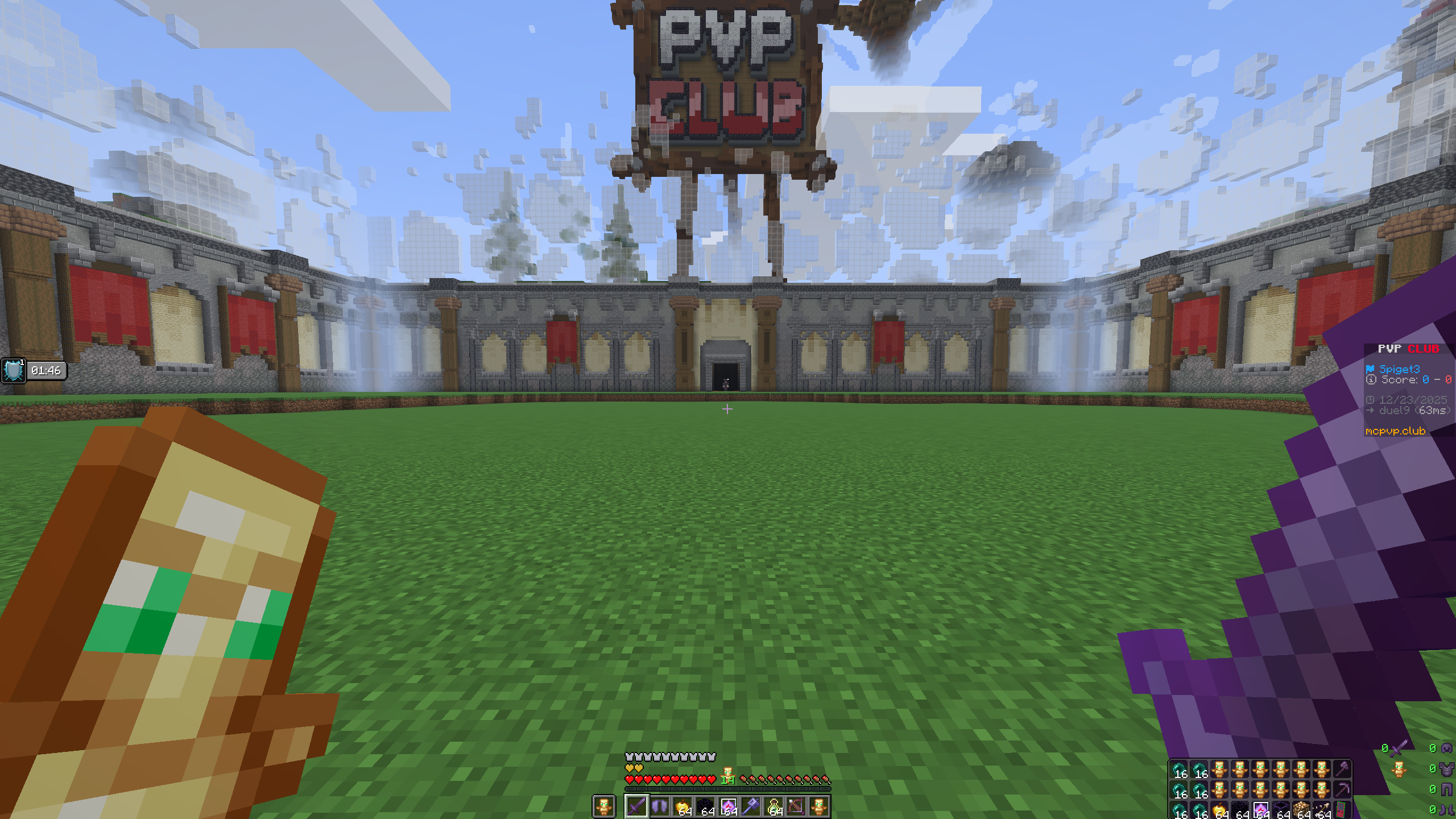 How pvp would look like after configurating everything.