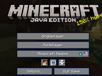 Blue menu buttons