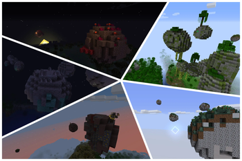 Floating islands variants