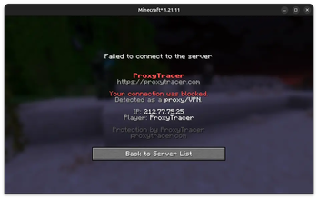 In-Game Player Kick Screen