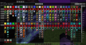 Preset Editor screen