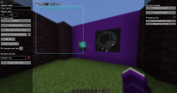 Mapart Editor screen