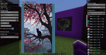 Example of a configured mapart