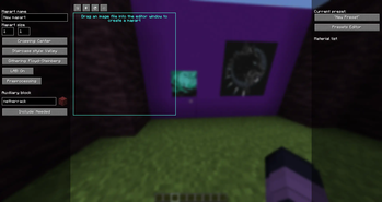 Mapart Editor screen