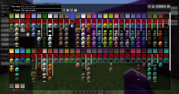 Presets Editor screen