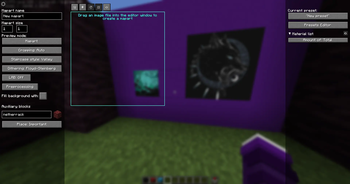 Mapart editor screen