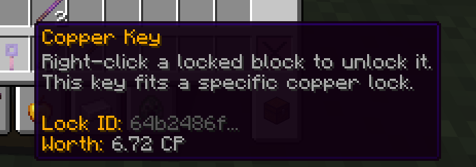 Physical Copper Key