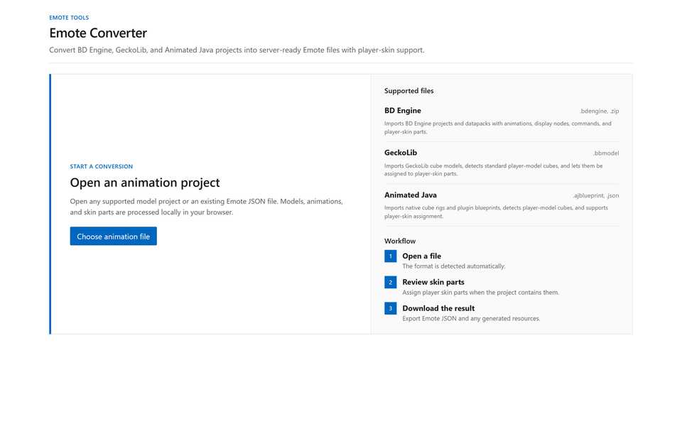 Open a project