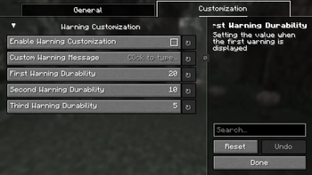 1.1.2 Customization Config