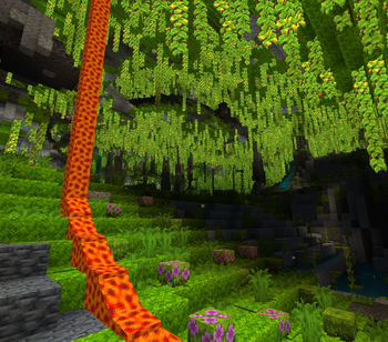 lush cave lava