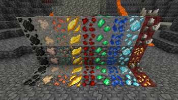 Resource pack includes all root NBTpack ore textures