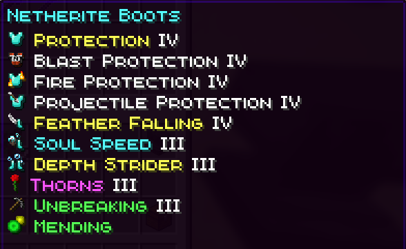 Boots' Enchants
