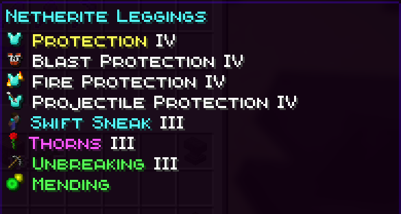 Legging's Enchants